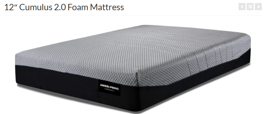 12" Cumulus 2.0 Foam Mattress