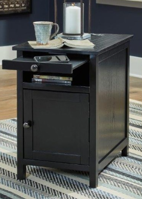 Claypool Chairside Tables with USB and Power plugs