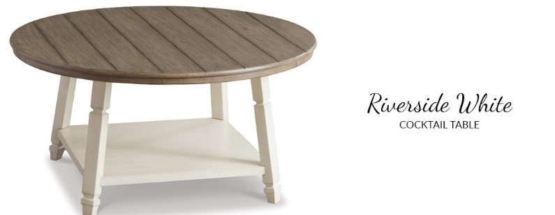 Riverside Round Wooden Tables set of 3