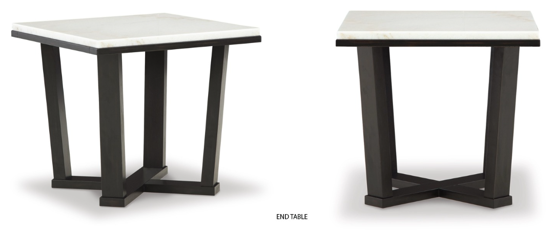 Stephen Black Tables set with Marble Top