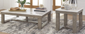 Temaki Oak Tables with Marble Top