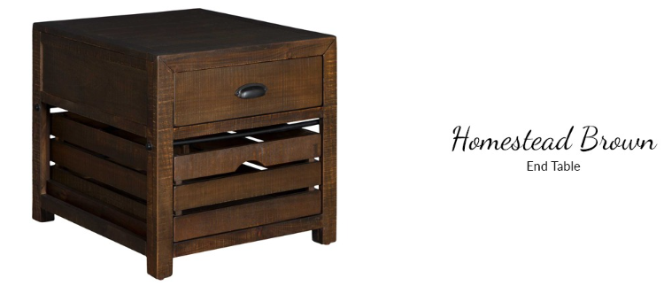Homestead Brown Coffee Table Set