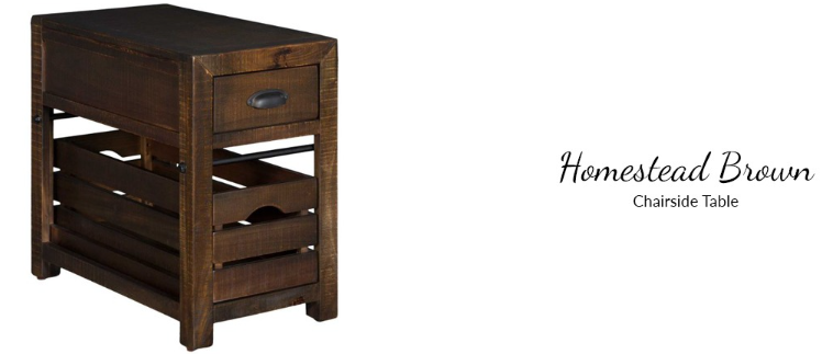 Homestead Brown Coffee Table Set