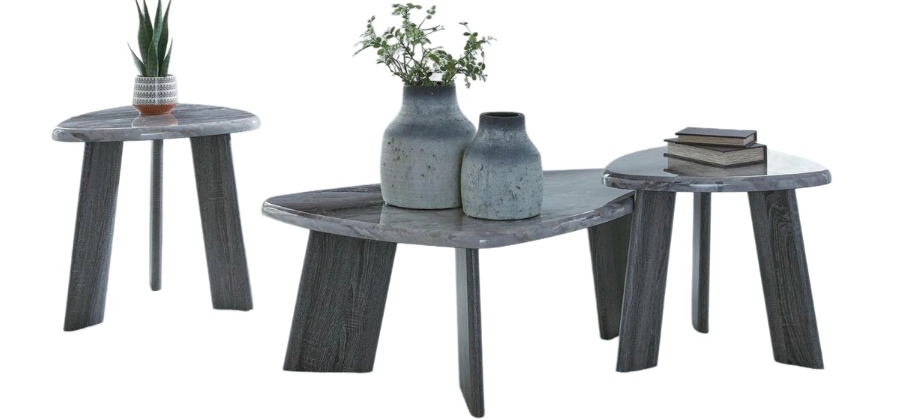 Gibson Grey/Black Table Set
