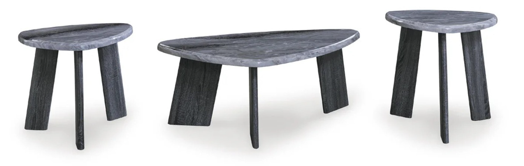Gibson Grey/Black Table Set