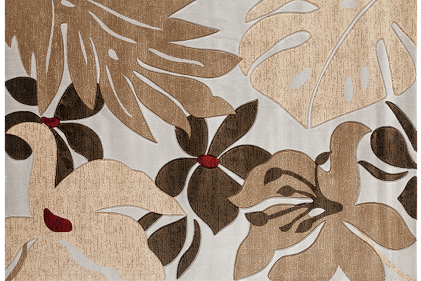 Glamor Rug Grey/Dark Brown