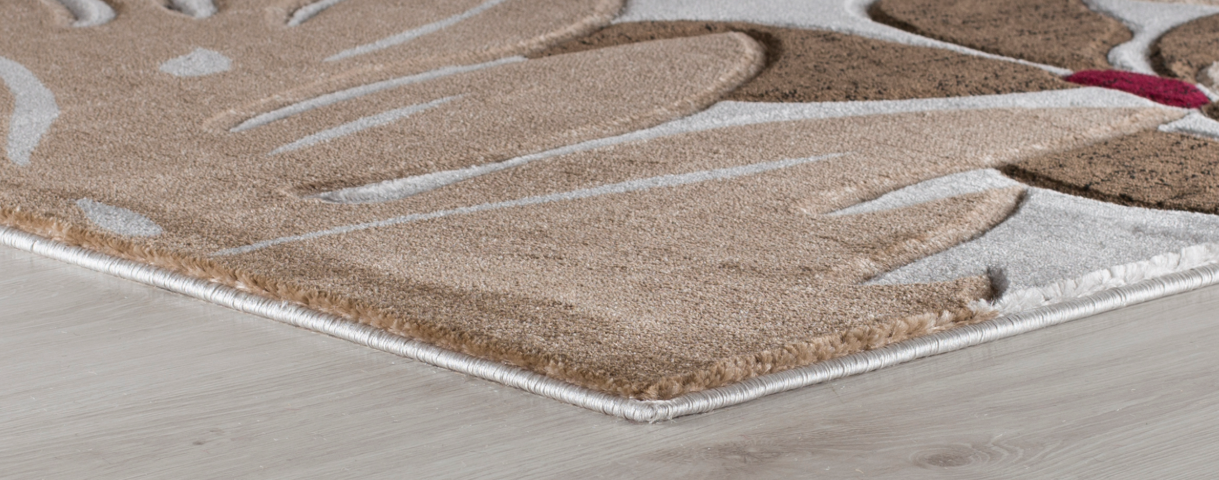 Glamor Rug Grey/Dark Brown