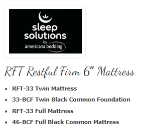 Restful Firm 6″ Mattress