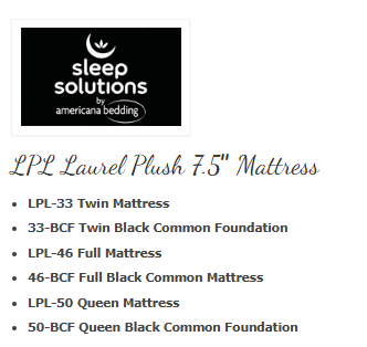 Laurel Plush 7.5″ Mattress