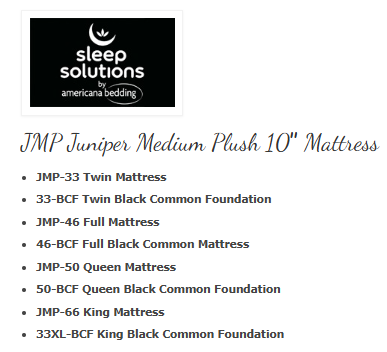 Juniper Medium Plush 10″ Mattress
