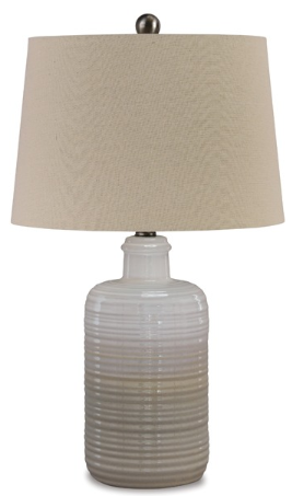 Marnina Taupe 2PC Lamp Set