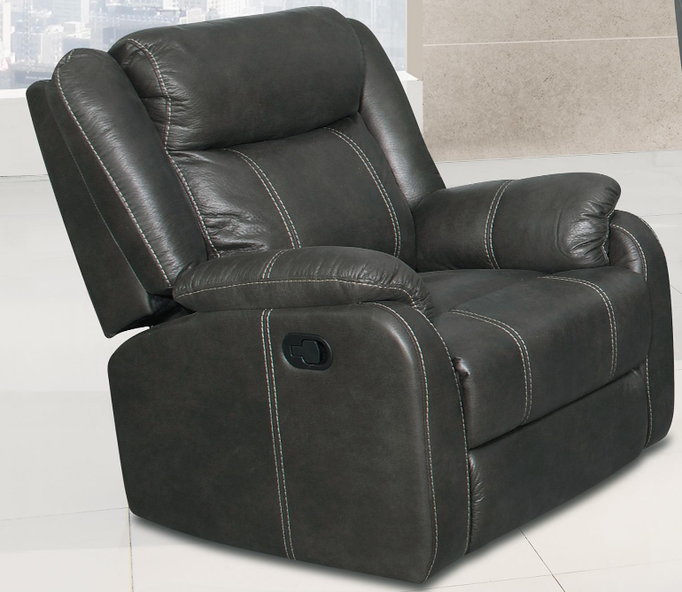 Gin Rummy Charcoal Recliner