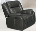 Gin Rummy Charcoal Recliner
