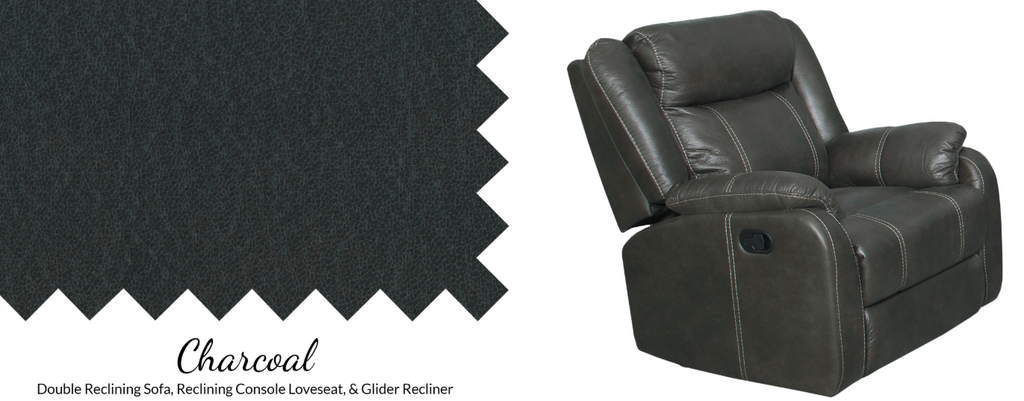 Gin Rummy Charcoal Recliner