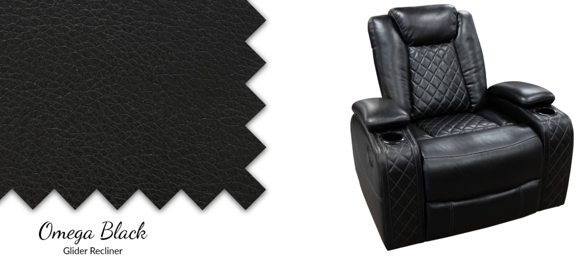 Omega Black Recliner