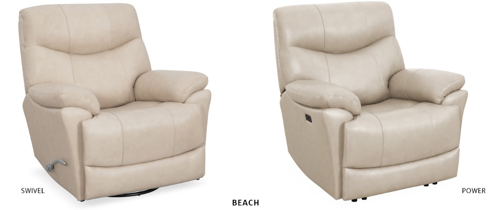 Madrid Leather Power or Swivel Recliner