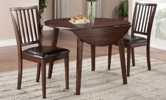 Mango Drop Leaf Dining Set (Brown, white, or grey)