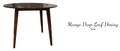 Mango Drop Leaf Dining Set (Brown, white, or grey)