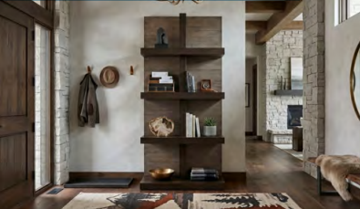 BOISE BUCKSKIN BOOKCASE W/4 SHELVES