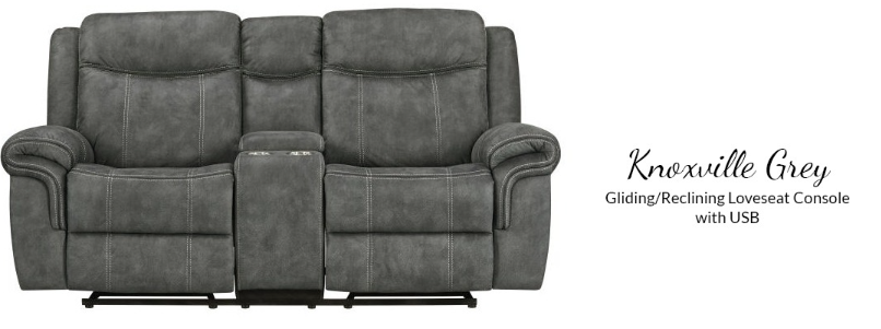 Knoxville Grey Reclining Set