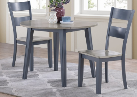 Mango Drop Leaf Dining Set (Brown, white, or grey)